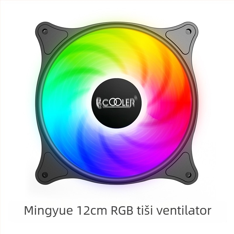 SRGB ventilator kućišta s Laifu ležajem, ABS tijelo, 1200 RPM, buka 18 dB, zrakohlađenje (sučelje za radijatore u seriji)