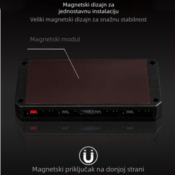 ARGB upravljač ventilatora s bežičnim daljinskim upravljanjem, 5V 3Pin ulaz, PWM upravljanje, hub za ARGB ventilatore u kućištu