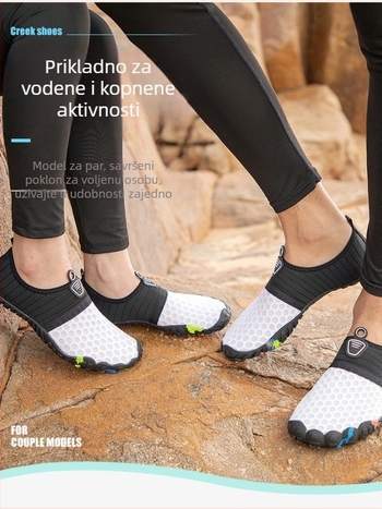 Cipele za prelazak rijeke – prozračno mrežasto gornjište, gumena potplat, brzo sušenje, niski profil, unisex, za ljeto, proljeće i jesen