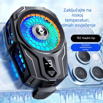 Chladič za mobitel s klipom na stražnjoj strani, model SL16, poluvodičko hlađenje, dvostruko podešavanje temperature, 10W, 60g, plastično kućište, sučelje Port C, za igranje
