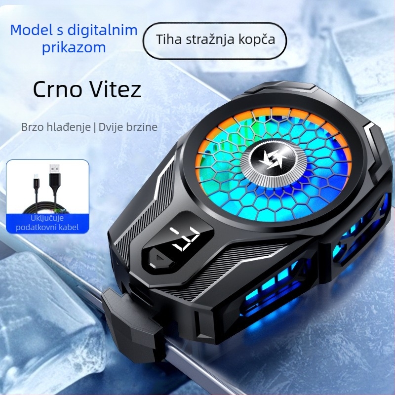 Chladič za mobitel s klipom na stražnjoj strani, model SL16, poluvodičko hlađenje, dvostruko podešavanje temperature, 10W, 60g, plastično kućište, sučelje Port C, za igranje
