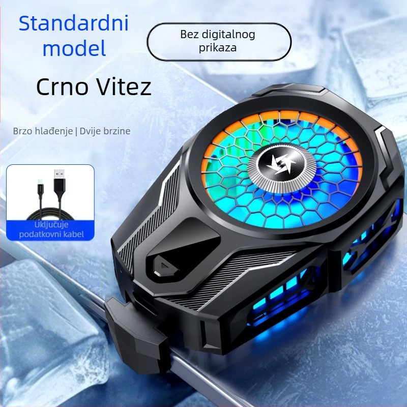 Chladič za mobitel s klipom na stražnjoj strani, model SL16, poluvodičko hlađenje, dvostruko podešavanje temperature, 10W, 60g, plastično kućište, sučelje Port C, za igranje