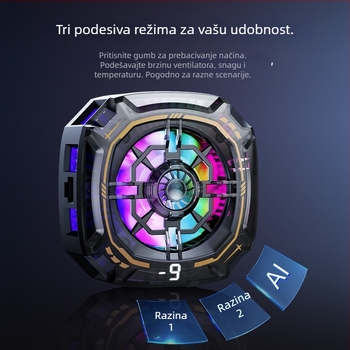 P71 hladnjak za mobitel - 15W, Type-C sučelje, Materijali: plast, metal, keramika, Težina: 63 g