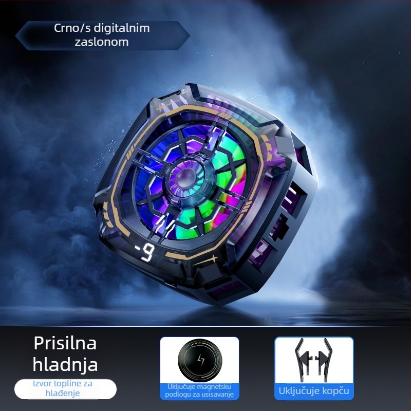 P71 hladnjak za mobitel - 15W, Type-C sučelje, Materijali: plast, metal, keramika, Težina: 63 g