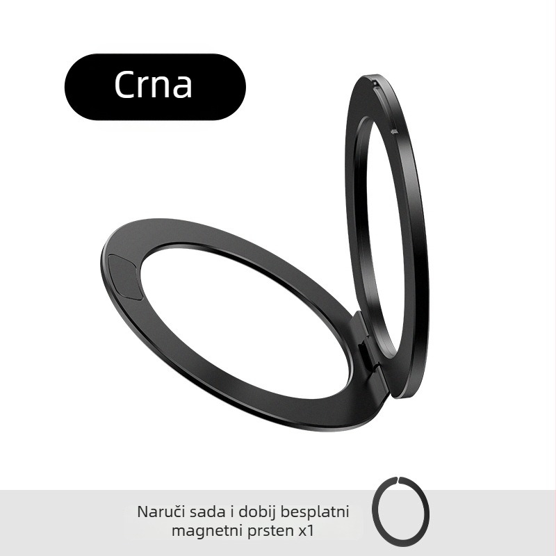 Magnetni držač za telefon s prstenom, sklopivi, teleskop, 360° rotacija