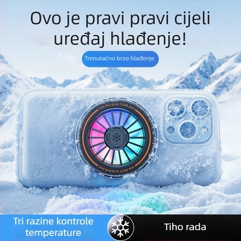 H8 hladnjak za mobitel — 15W, Type-C sučelje, ABS+ magnet materijal, poluvodičko i vodeno hlađenje