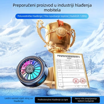 H8 hladnjak za mobitel — 15W, Type-C sučelje, ABS+ magnet materijal, poluvodičko i vodeno hlađenje