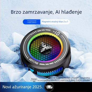 WEKOME AL19 Pro inteligentni hladnjak za hlađenje s AI kontrolom temperature za telefone i tablete, LED marquee prikaz