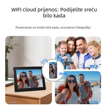 MOOARELEI L101 Digitalni okvir za fotografije – rezolucija 1280x800, 32GB pohrane, podrška TF kartici, BMP/JPEG/PNG/JPG formati slika, reprodukcija glazbe i videa