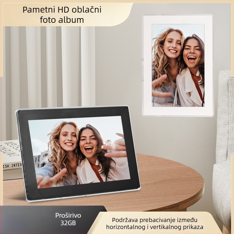 MOOARELEI L101 Digitalni okvir za fotografije – rezolucija 1280x800, 32GB pohrane, podrška TF kartici, BMP/JPEG/PNG/JPG formati slika, reprodukcija glazbe i videa