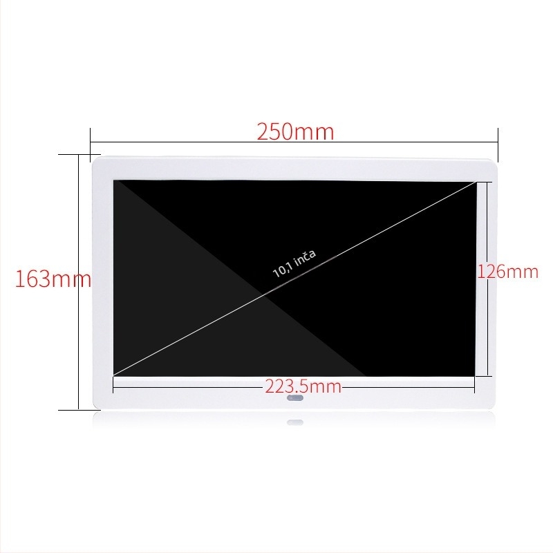 LED digitalni okvir za fotografije (razlučivost 1024x600, 16 MB internog spremišta, podrška SD/USB/MMC karticama, JPEG/JPG formati, omjer stranica 16:9)