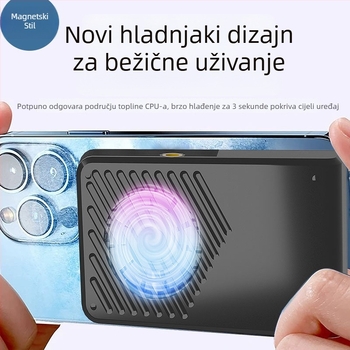Poluvodički hladnjak za mobitel s integriranom 4000 mAh baterijom, težina 158,5 g, kompatibilan s iPhone 12–16