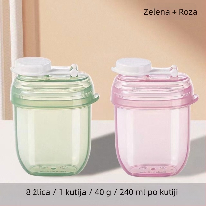 Dijin prijenosna podijeljena kutija mlijeka u prahu za jednu porciju, otporna na vlagu, za bebe 0–1 godina