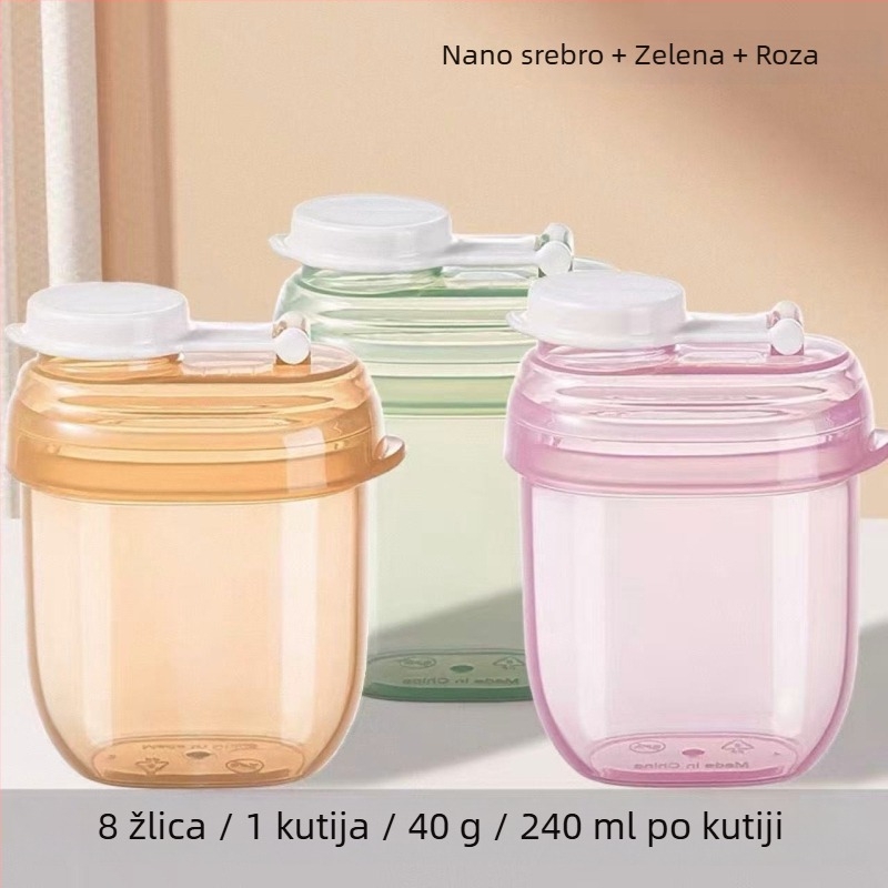 Dijin prijenosna podijeljena kutija mlijeka u prahu za jednu porciju, otporna na vlagu, za bebe 0–1 godina