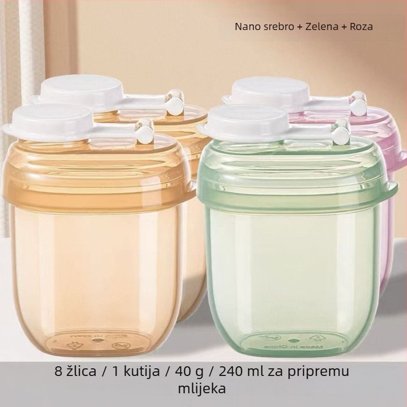 Dijin prijenosna podijeljena kutija mlijeka u prahu za jednu porciju, otporna na vlagu, za bebe 0–1 godina