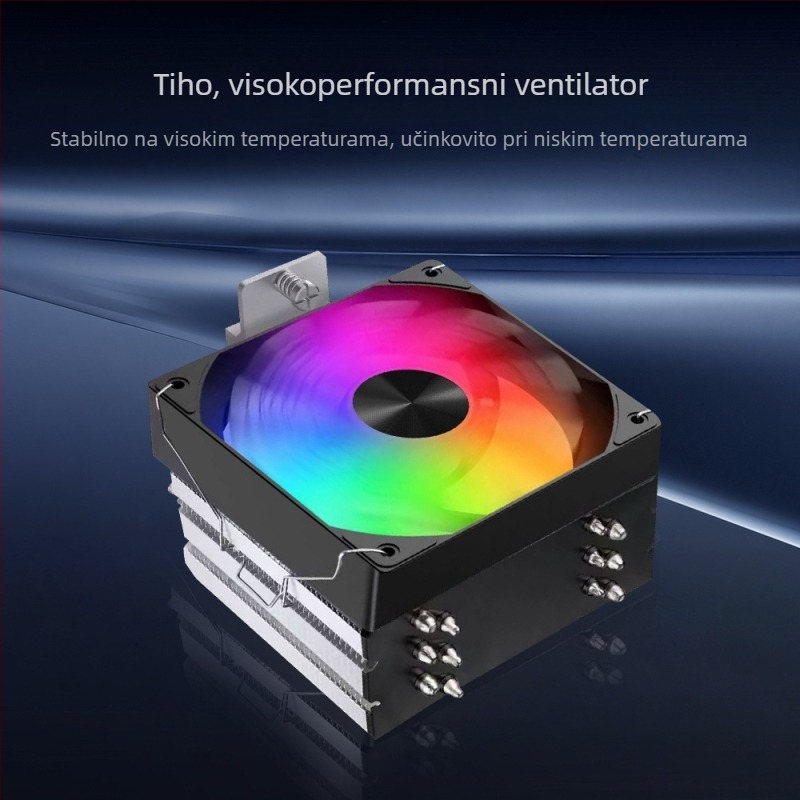 Magic Space X600 CPU hladnjak s 6 toplinskih cijevi, 12 cm ARGB PWM ventilator, kompatibilan s LGA1200/1700 i AM4/AM5 nosačem