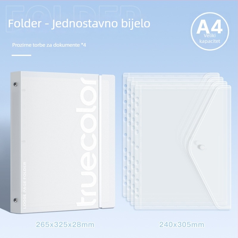 Dosje za dokumente (Binder) – Truecolor informacijski dosje, plastična konstrukcija, ispis logotipa nije moguć