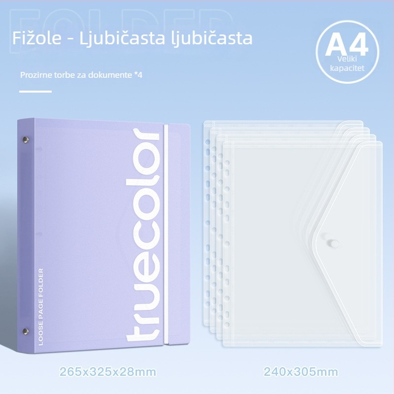 Dosje za dokumente (Binder) – Truecolor informacijski dosje, plastična konstrukcija, ispis logotipa nije moguć