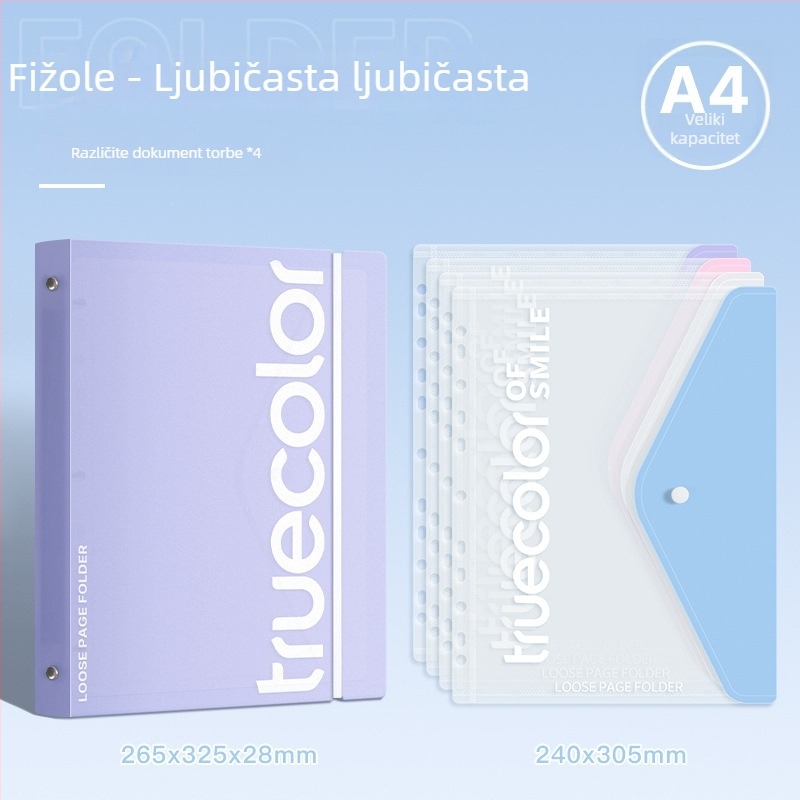 Dosje za dokumente (Binder) – Truecolor informacijski dosje, plastična konstrukcija, ispis logotipa nije moguć