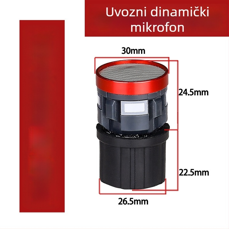 Audio dodaci - Whale sound Jy-41512 dinamična mikrofonska glava, protiv-feedback, visoka osjetljivost, šifra 125646165