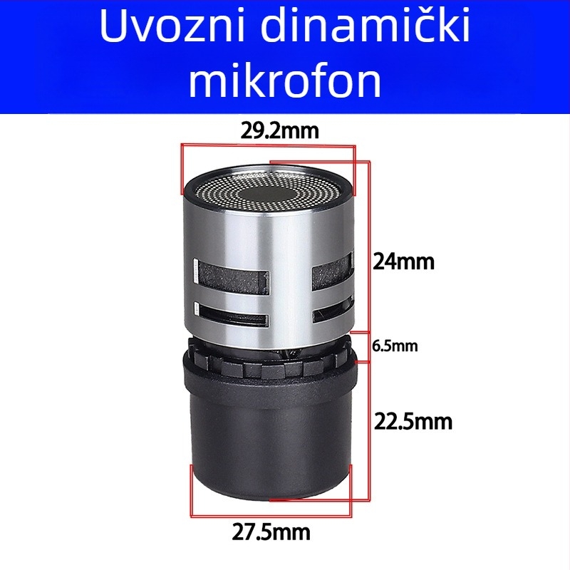 Audio dodaci - Whale sound Jy-41512 dinamična mikrofonska glava, protiv-feedback, visoka osjetljivost, šifra 125646165