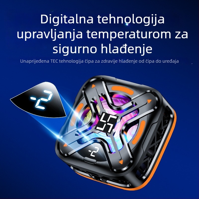 Magnetski klips za stražnju stranu mobilnog telefona s poluvodičkim hladnjakom, DY26, 10W, Type-C, 150g