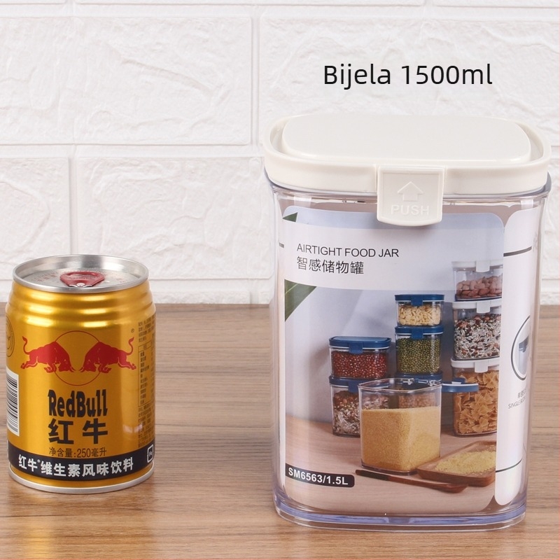 Kvadratna plastična posuda za kućnu pohranu hrane, otporna na vlagu, ispod 300 ml, materijal: svila cvijeta