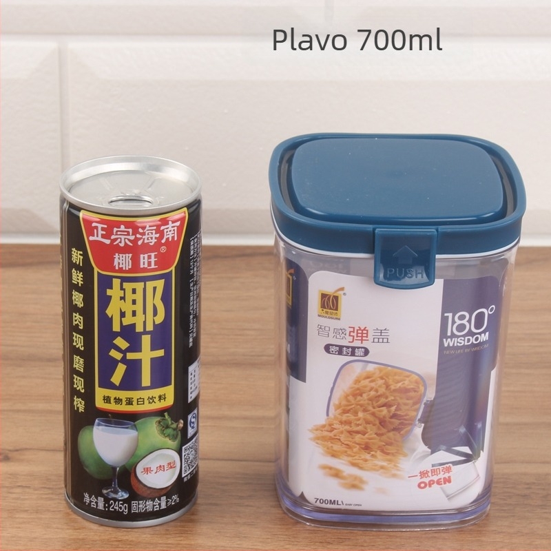 Kvadratna plastična posuda za kućnu pohranu hrane, otporna na vlagu, ispod 300 ml, materijal: svila cvijeta
