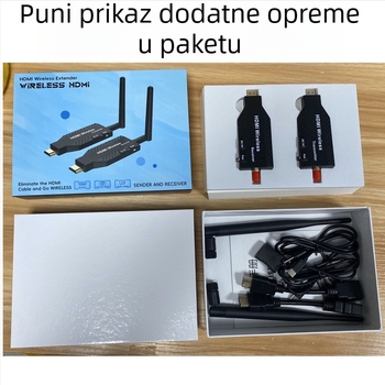 HDMI WiFi proširivač za unutarnju upotrebu, domet 50 m, 1080p, daljinsko buđenje, upravljanje napajanjem