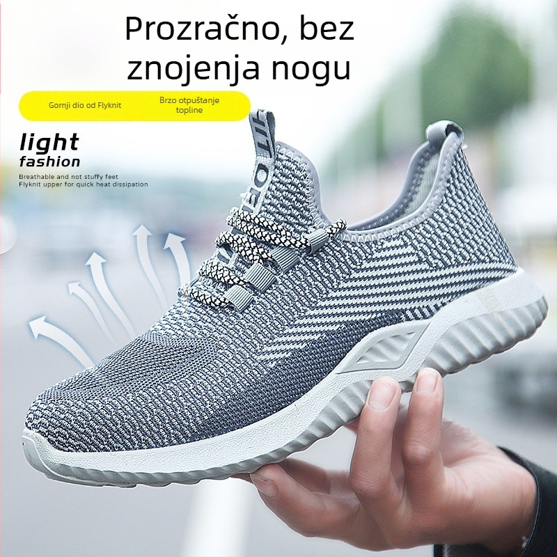 Radne zaštitne cipele, Flywoven mreža, čelični vrh, zaštita od udara i probijanja, lagane i prozračne (čelični vrh; zaštita od udara i probijanja; Flywoven mreža)