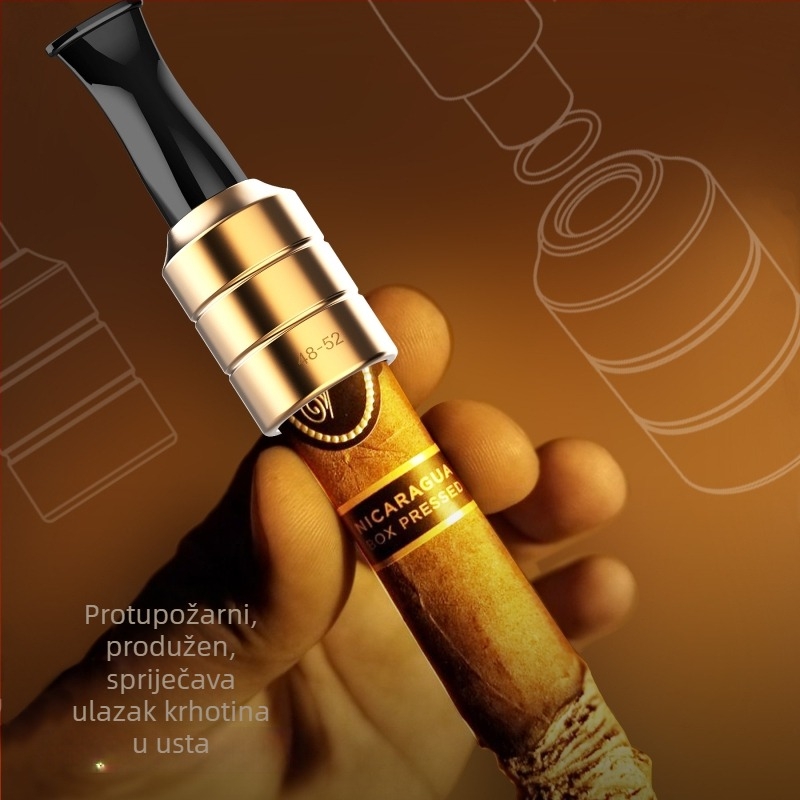 Aluminijski usnik za cigare, četverodjelni poklon set, lagani luksuz, novi kineski stil, mogućnost prilagodbe