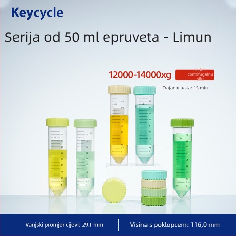 Kakashi PP plastične zatvorene laboratorijske epruvete – prehrambene kvalitete – za zrna kave, mlijeko u prahu i tablete