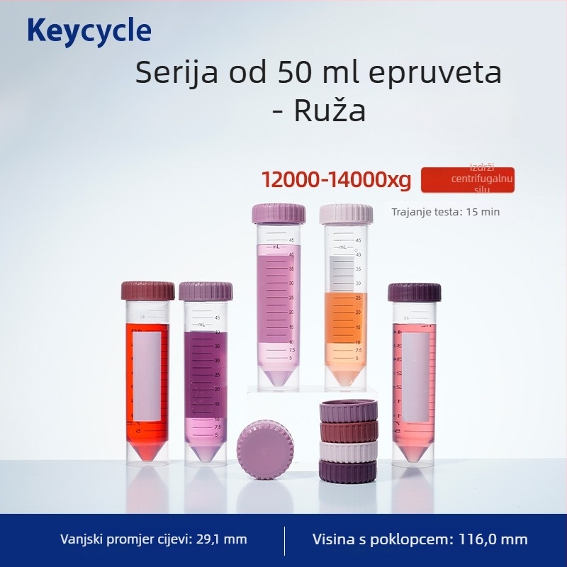 Kakashi PP plastične zatvorene laboratorijske epruvete – prehrambene kvalitete – za zrna kave, mlijeko u prahu i tablete