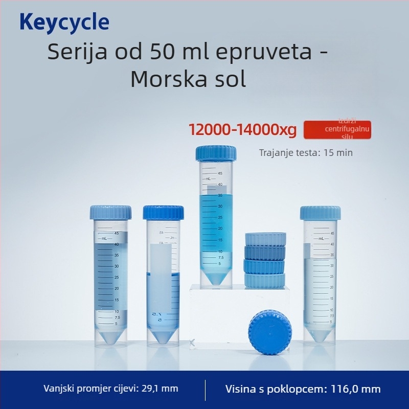 Kakashi PP plastične zatvorene laboratorijske epruvete – prehrambene kvalitete – za zrna kave, mlijeko u prahu i tablete