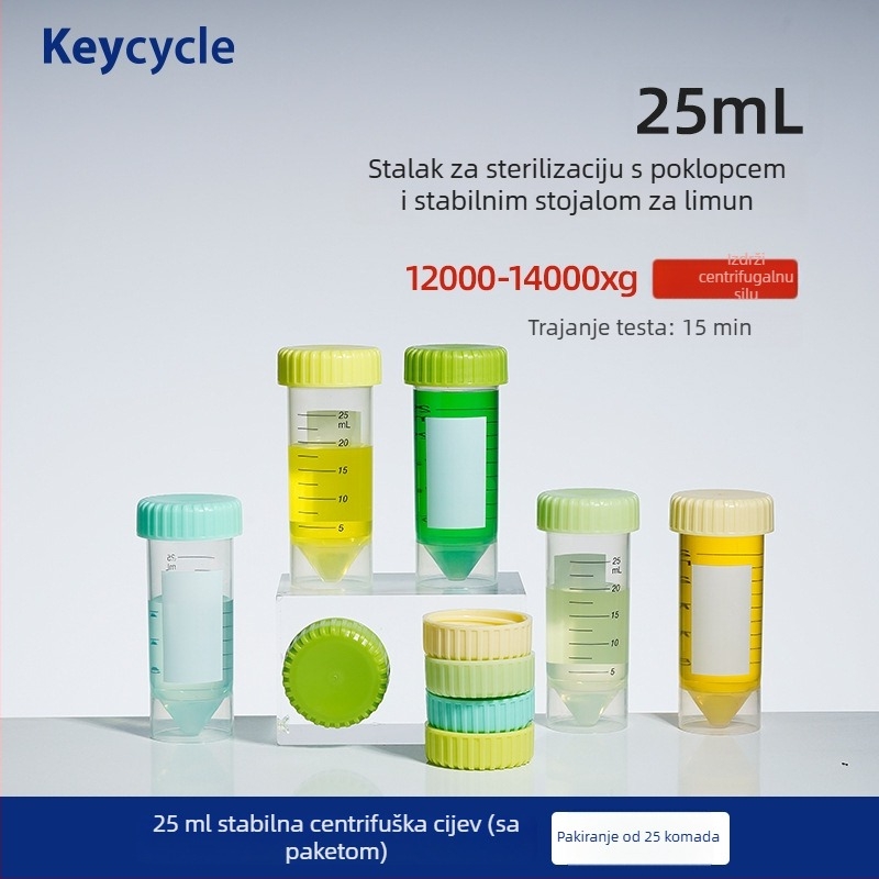 Kakashi PP plastične zatvorene laboratorijske epruvete – prehrambene kvalitete – za zrna kave, mlijeko u prahu i tablete