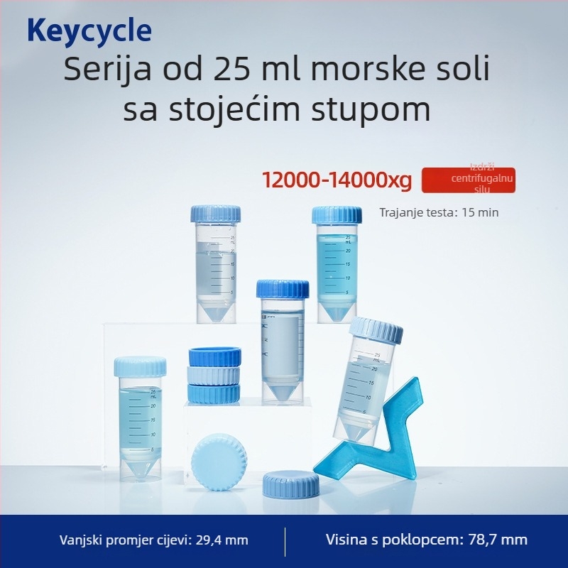 Kakashi PP plastične zatvorene laboratorijske epruvete – prehrambene kvalitete – za zrna kave, mlijeko u prahu i tablete