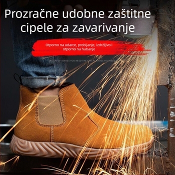 Zavarivačke sigurnosne cipele (s čeličnim prstom, otporne na udarce i probijanje, protuklizne, otporne na toplinu)
