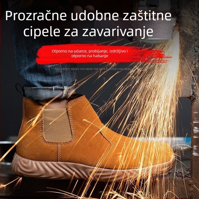 Zavarivačke sigurnosne cipele (s čeličnim prstom, otporne na udarce i probijanje, protuklizne, otporne na toplinu)