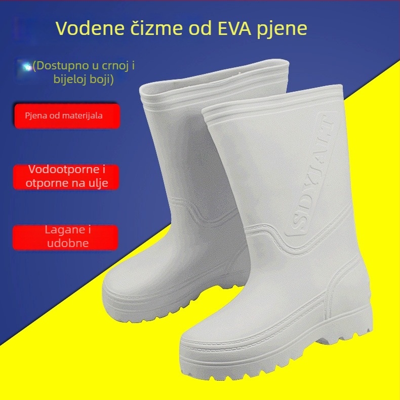 Unisex EVA vodene cipele od pjene — visoke, vodootporne i otporne na ulje, lagane i tople za jesen i zimu