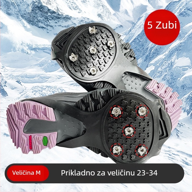 Blue Fall Fu čelični kramponi za obuće, s osam zubi, za zimu