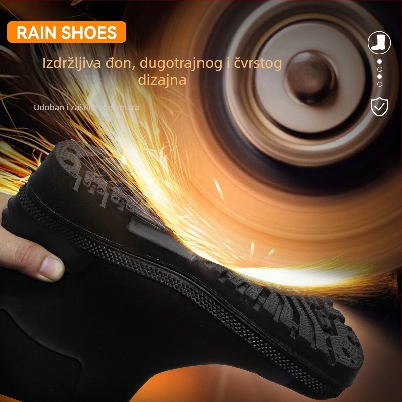 Gumene radne čizme za kišu – vodootporne, otporne na udarce