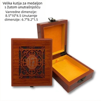 Kutija za prikaz narukvice, materijal od imitacijskog drveta, unutarnje pakiranje, poklon kutija, pakiranje nakita