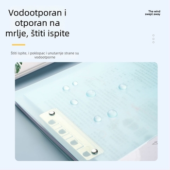 Yaxing PP folder za dokumente s jakim klipsom i pločastim klipom, mat završni vodootporni premaz, bez ispisa