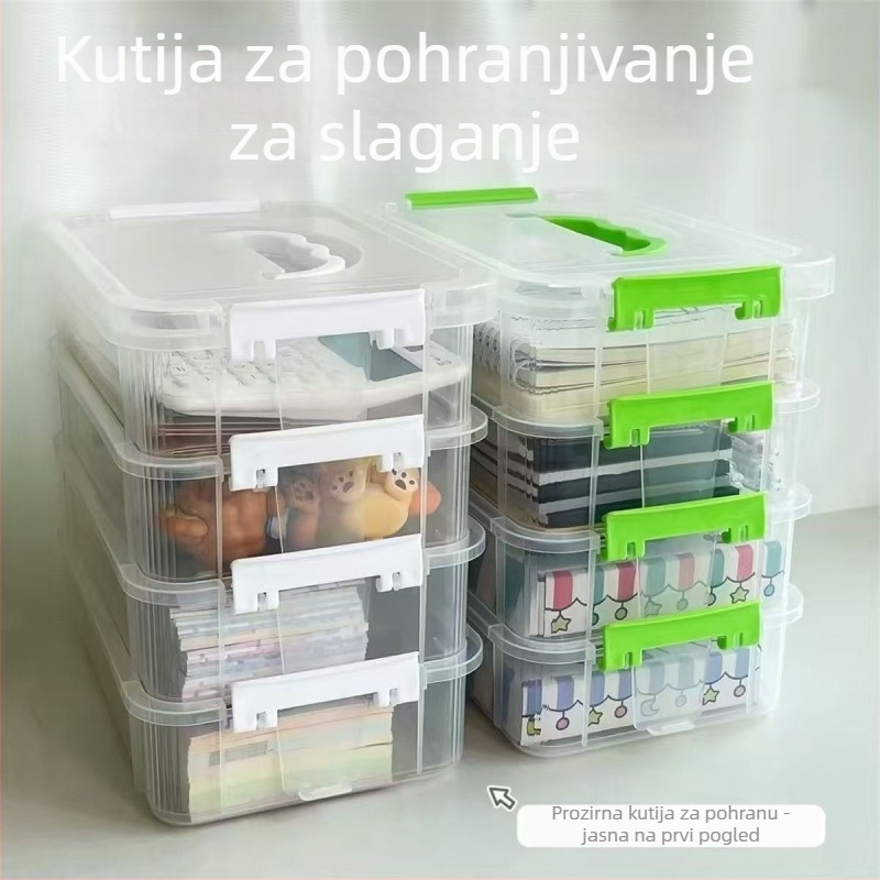 Kutija za skladištenje građevinskih blokova s podijeljenim pretincima, drvenim uzorkom, japanski stil, 18 L, polipropilen (PP)