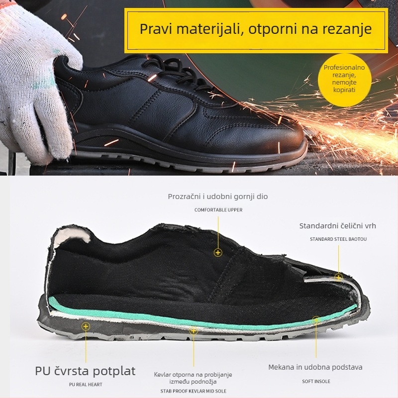 6KV izolirane sigurnosne cipele, otporne na udarce i probijanje, prozračni gornji dio od mikrovlakana, čelični nos