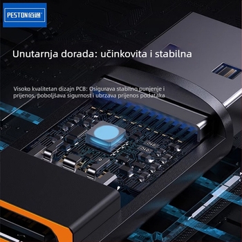 USB na Type-C OTG pretvornik, metalno kućište, 120W snage, 6G brzo punjenje