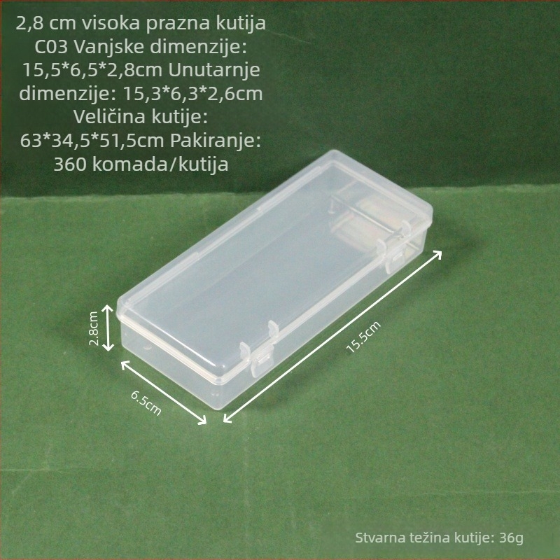 Kutija za skladištenje na stolu, PP plastika, pravokutna, za organiziranje dodataka za mobitel, nakita i malih dijelova