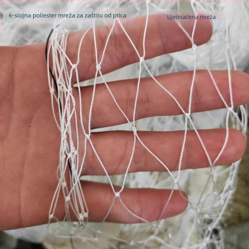 Poliester mreža protiv ptica za staklenike, ribnjake, voćnjake i poljoprivredno zemljište – zaštitna mreža za pokrivanje