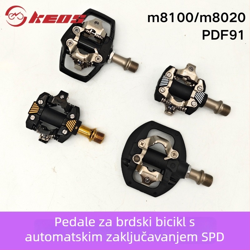 KEOS M8100/M8020 Planinski SPD pedale sa samozaključivanjem, ultra lagane, DU ležajevi