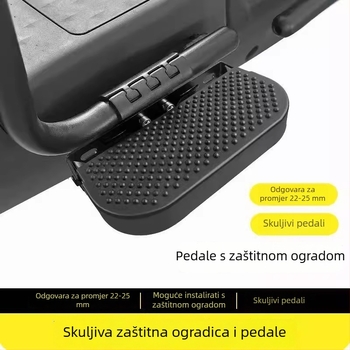 Prednje pedalo s gumom i pečenim premazom